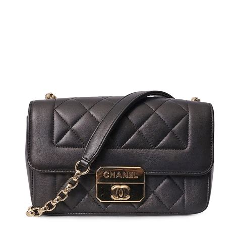 chanel chic with me|CHANEL Lambskin Mini Chic With Me Flap Black .